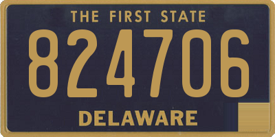 DE license plate 824706