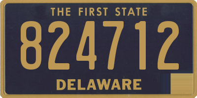 DE license plate 824712