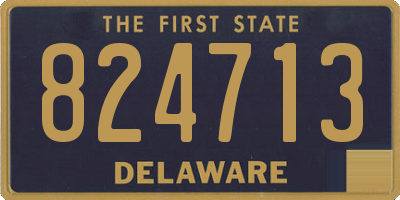 DE license plate 824713