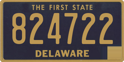 DE license plate 824722