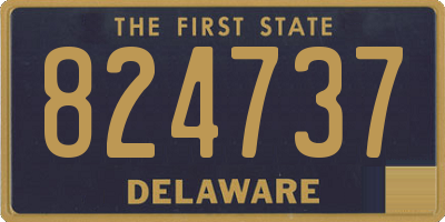 DE license plate 824737