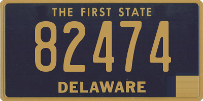 DE license plate 82474