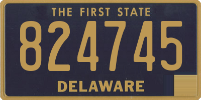 DE license plate 824745
