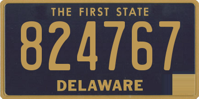 DE license plate 824767