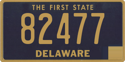 DE license plate 82477