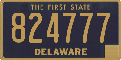 DE license plate 824777
