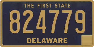 DE license plate 824779