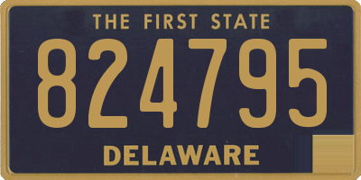DE license plate 824795