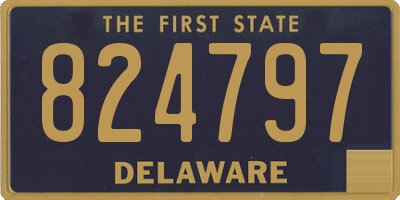 DE license plate 824797