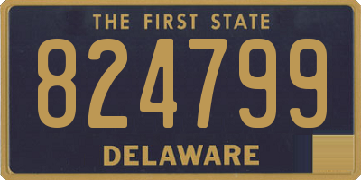 DE license plate 824799