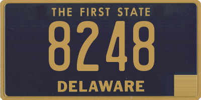 DE license plate 8248