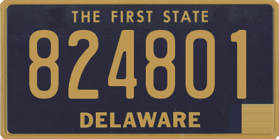 DE license plate 824801