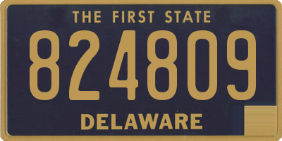 DE license plate 824809