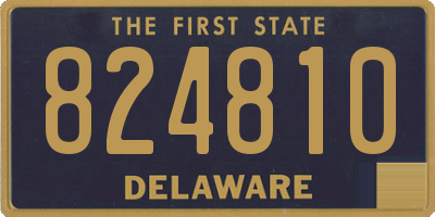DE license plate 824810
