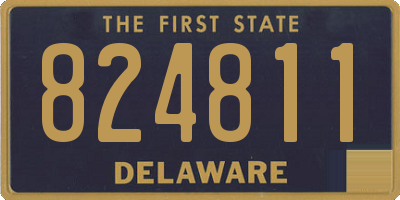 DE license plate 824811