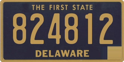 DE license plate 824812