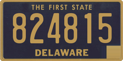 DE license plate 824815