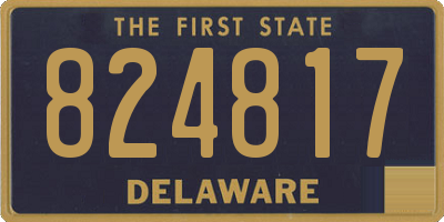 DE license plate 824817