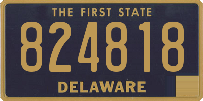 DE license plate 824818