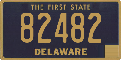 DE license plate 82482