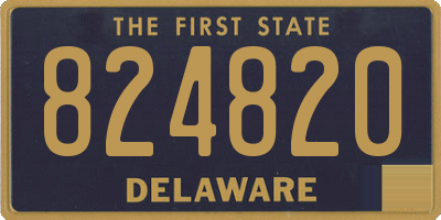 DE license plate 824820