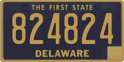 DE license plate 824824