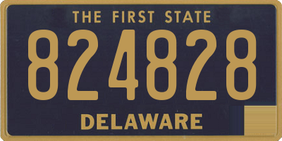 DE license plate 824828