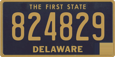 DE license plate 824829