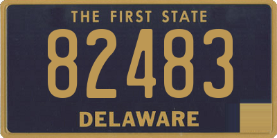 DE license plate 82483