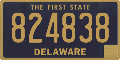 DE license plate 824838