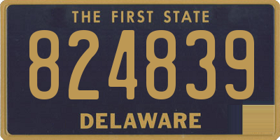 DE license plate 824839