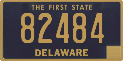 DE license plate 82484
