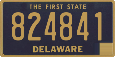 DE license plate 824841