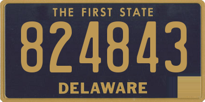 DE license plate 824843