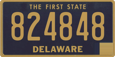 DE license plate 824848