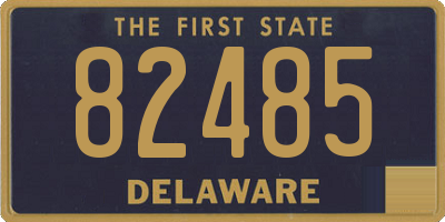DE license plate 82485