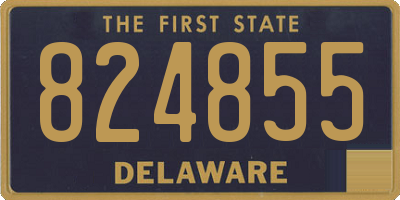DE license plate 824855