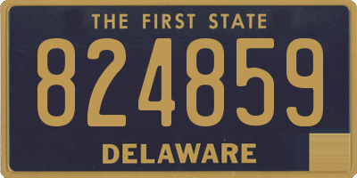 DE license plate 824859