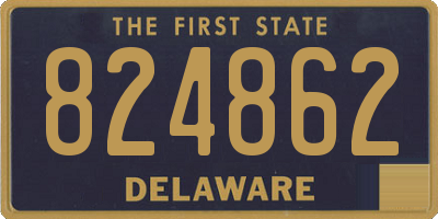 DE license plate 824862