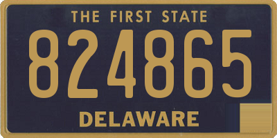 DE license plate 824865