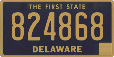DE license plate 824868