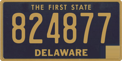 DE license plate 824877
