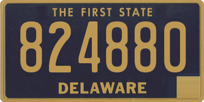 DE license plate 824880