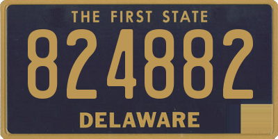 DE license plate 824882