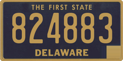 DE license plate 824883