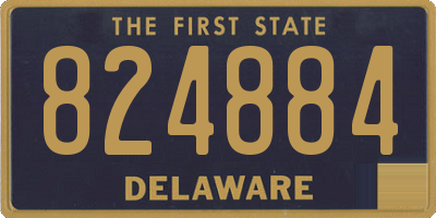 DE license plate 824884