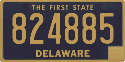 DE license plate 824885