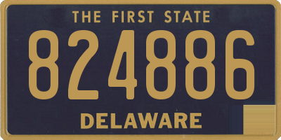 DE license plate 824886