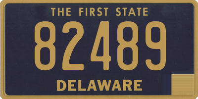 DE license plate 82489