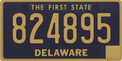 DE license plate 824895